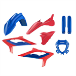 Kit plastiques 8pcs Polisport bleu/rouge, moto Beta RR 125cc 4T
