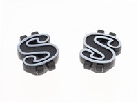 Ventildeckel «DOLLAR» schwarz / weiss