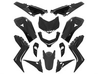 Kit carrosserie 13pcs noir mat (Noir Brillant), scooter Yamaha X-Max 125-300cc dès 2023