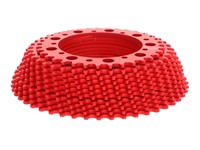 Couronne dentée AKOA « aluminium rouge » Puch Maxi