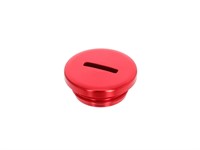 Bouchon/vis pour couvercle de transmission, «alu rouge» M14 x 1mm, vélomoteur SACHS 503/504 Bouchon/vis pour couvercle de transmission, «alu rouge» M14 x 1mm, vélomoteur SACHS 503/504