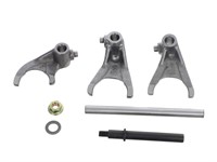Kit fourchettes de sélection avec axe pour boite de vitesse, moteur Minarelli AM6 (RS, TZR, Beta, Rieju etc....) Kit fourchettes de sélection avec axe pour boite de vitesse, moteur Minarelli AM6 (RS, TZR, Beta, Rieju etc....)
