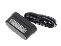 Nummernschildbeleuchtung Metall LED schwarz matt «E24»