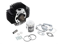 Kit cylindre AKOA Tuning 65cc 43.5mm, CH12 (extérieur 100% original), vélomoteurs Puch «BLACK EDITION»