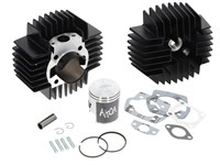 Kit cylindre AKOA Tuning 65cc 43.5mm"black edition", avec culasse, CH12 extérieur 100% original, vélomoteurs Puch Kit cylindre AKOA Tuning 65cc 43.5mm"black edition", avec culasse, CH12 extérieur 100% original, vélomoteurs Puch