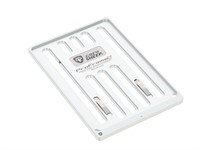 Support de plaque d'immatriculation interchangeable CNC argent, universel velo électrique/vélomoteur Support de plaque d'immatriculation interchangeable CNC argent, universel velo électrique/vélomoteur