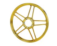 Felge Hinterrad / Vorderrad 17" Guss Puch chrom/gold Felge Hinterrad / Vorderrad 17" Guss Puch chrom/gold