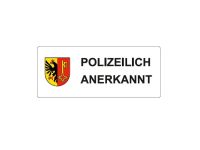 Autocollant "Polizeilich Anerkannt" Autocollant "Polizeilich Anerkannt"