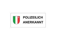 Autocollant "Polizeilich Anerkannt" Autocollant "Polizeilich Anerkannt"