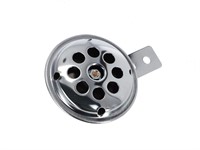 Klaxon universel 6V «courant continu (DC)» chromé universel vélomoteur, scooter, moto Klaxon universel 6V «courant continu (DC)» chromé universel vélomoteur, scooter, moto