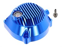 Carter d'embrayage alu bleu CNC, pour démarrage par tirette, vélomoteurs Puch E50 Carter d'embrayage alu bleu CNC, pour démarrage par tirette, vélomoteurs Puch E50