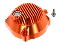 Carter d'embrayage alu orange CNC, pour démarrage par tirette, vélomoteurs Puch E50 Carter d'embrayage alu orange CNC, pour démarrage par tirette, vélomoteurs Puch E50
