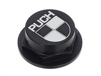 Écrou de colonne de direction CLAW M26x1 alu noir avec logo, fourche Puch Écrou de colonne de direction CLAW M26x1 alu noir avec logo, fourche Puch