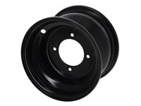Jante pour quad 7 pouces, 4 trous, en acier noir