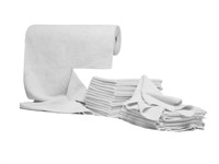 Chiffons en microfibre blanc sur rouleau 24 pièces 40x40cm (qualité supérieure) Chiffons en microfibre blanc sur rouleau 24 pièces 40x40cm (qualité supérieure)