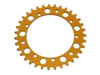 Couronne AKOA alu "or anodisé" 35 dents, vélomoteurs Puch Maxi Couronne AKOA alu "or anodisé" 35 dents, vélomoteurs Puch Maxi