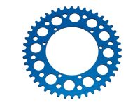 Couronne AKOA alu "bleu anodisé" 44 dents, vélomoteurs Puch Maxi Couronne AKOA alu "bleu anodisé" 44 dents, vélomoteurs Puch Maxi