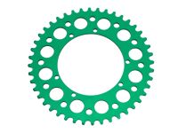 Couronne AKOA alu "vert anodisé" 44 dents, vélomoteurs Puch Maxi