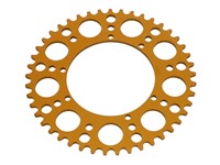 Couronne AKOA alu or anodisé 45 dents, vélomoteurs Puch Maxi