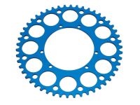 Couronne AKOA alu "bleu anodisé" 50 dents, vélomoteurs Puch Maxi Couronne AKOA alu "bleu anodisé" 50 dents, vélomoteurs Puch Maxi