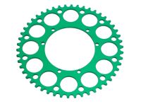 Couronne AKOA alu "vert anodisé" 50 dents, vélomoteurs Puch Maxi