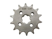 Pignon 14 dents 428, moto 50cc Derbi/Gilera Pignon 14 dents 428, moto 50cc Derbi/Gilera