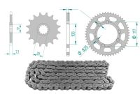 Kit chaîne acier 13 x 51 / 420 sans O-Ring (K1418), Beta RR 50 2002-2005 Kit chaîne acier 13 x 51 / 420 sans O-Ring (K1418), Beta RR 50 2002-2005