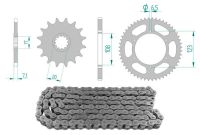 Kit chaîne acier 12x52 / 420, Peugeot XR6/Derbi DRD Limited >2007 12x52 Kit chaîne acier 12x52 / 420, Peugeot XR6/Derbi DRD Limited >2007 12x52