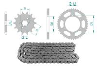 Kit chaîne APRILIA RX 06/ RS 50cc 2006-2008 ( 13x52 420 ) Kit chaîne APRILIA RX 06/ RS 50cc 2006-2008 ( 13x52 420 )