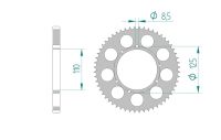 Couronne acier 56 dents 428, Sherco RR / SM 50cc Couronne acier 56 dents 428, Sherco RR / SM 50cc