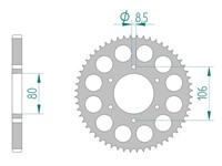 Zahnkranz HM Racing CRE 50 56 Zähne 428