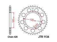 Couronne alu 54 dents 428, HM CRE à partir de 2002 Couronne alu 54 dents 428, HM CRE à partir de 2002