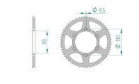 Zahnkranz CPI Supermoto/Supermotard 50 53 Zähne 420 Zahnkranz CPI Supermoto/Supermotard 50 53 Zähne 420