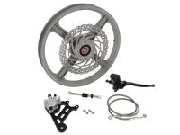 Kit de transformation freins à disque avant, vélomoteur Piaggio Bravo «qualité 1A» Kit de transformation freins à disque avant, vélomoteur Piaggio Bravo «qualité 1A»