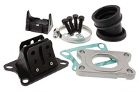 Boite à clapets et pipe Malossi MHR pour carbus 26-28mm, Minarelli AM6 / Derbi Senda Boite à clapets et pipe Malossi MHR pour carbus 26-28mm, Minarelli AM6 / Derbi Senda