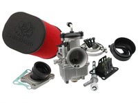 Kit carburation Malossi 28mm (clapets/filtre), moto 50cc Derbi Senda/Minarelli AM6