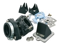 Einlasssystem Motoforce RACING, inkl. Membranblock, 360° drehbar, Piaggio, 28mm Durchlass/ 35mm Anschlussweite