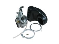 Carburateur POLINI CP 17.5 mm, pour starter/choque à câble, pour Vespa 50cc avec tubulure d'aspiration 16.16 Carburateur POLINI CP 17.5 mm, pour starter/choque à câble, pour Vespa 50cc avec tubulure d'aspiration 16.16