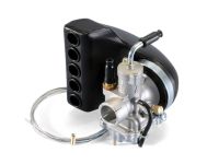 Carburateur POLINI CP 21mm, pour starter/choque à câble, Vespa 50 / 125cc Carburateur POLINI CP 21mm, pour starter/choque à câble, Vespa 50 / 125cc
