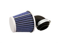 Luftfilter 90 Grad blau/weiss 28/35 mm Luftfilter 90 Grad blau/weiss 28/35 mm