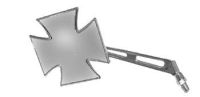 Rétroviseur droit "croix de Malte" chromé