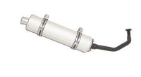 Pot d'échappement alu, Scooter Chine Moteur GY6 125cc 4T Pot d'échappement alu, Scooter Chine Moteur GY6 125cc 4T