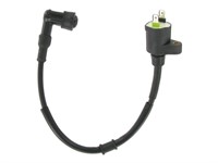 Bobine d'allumage HT (câble 37cm) avec capuchon bougie, Benelli / Gilera / Honda / Malagtui / Piaggio 50-250cc Bobine d'allumage HT (câble 37cm) avec capuchon bougie, Benelli / Gilera / Honda / Malagtui / Piaggio 50-250cc