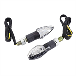 Blinker mini Winker carbon look/transparent LED CE (Paar)