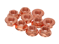 Ecrous M7 x 1mm en laiton (10 pcs)