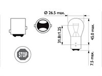 Glühlampe BAY15d 12V 21/5W Philips Glühlampe BAY15d 12V 21/5W Philips