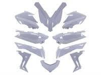 Kit carrosserie gris nardo (10pcs), scooter Yamaha 125-250-400cc (2014-2017)