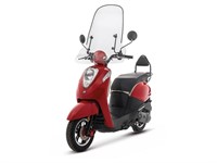 Pare brise Biondi transparent, modèle haut 70.5cm, scooter SYM Mio 50-115cc