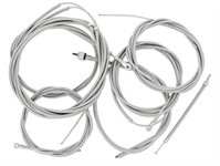 Set de cables+gaine gris, scooter VESPA 50-90-125 ET3