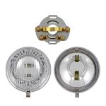 Optique de phare avant avec porte ampoule, scooter Vespa VN1-2 Optique de phare avant avec porte ampoule, scooter Vespa VN1-2